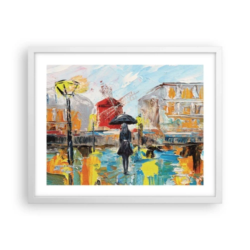 Plagát v bielom ráme - Parížske legendy - 50x40 cm