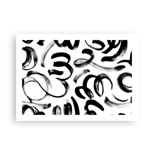 Plagát - Čierne na bielom - 70x50 cm