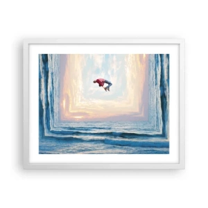 Plagát v bielom ráme - Do inej dimenzie - 50x40 cm