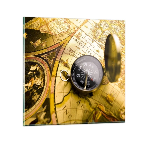 Obraz na skle - Čo tak na koniec sveta? - 70x70 cm