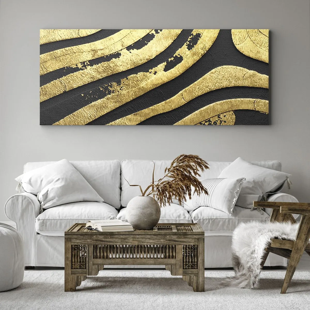 Obraz na plátne - Všetko plynie - 160x50 cm