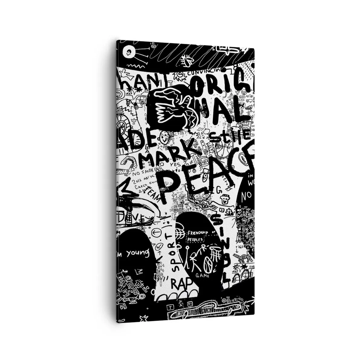 Obraz na plátne - Bohatý svet ulice - 55x100 cm