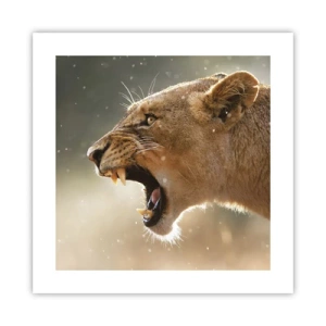 Plagát - Snaž sa nepočúvať - 40x40 cm