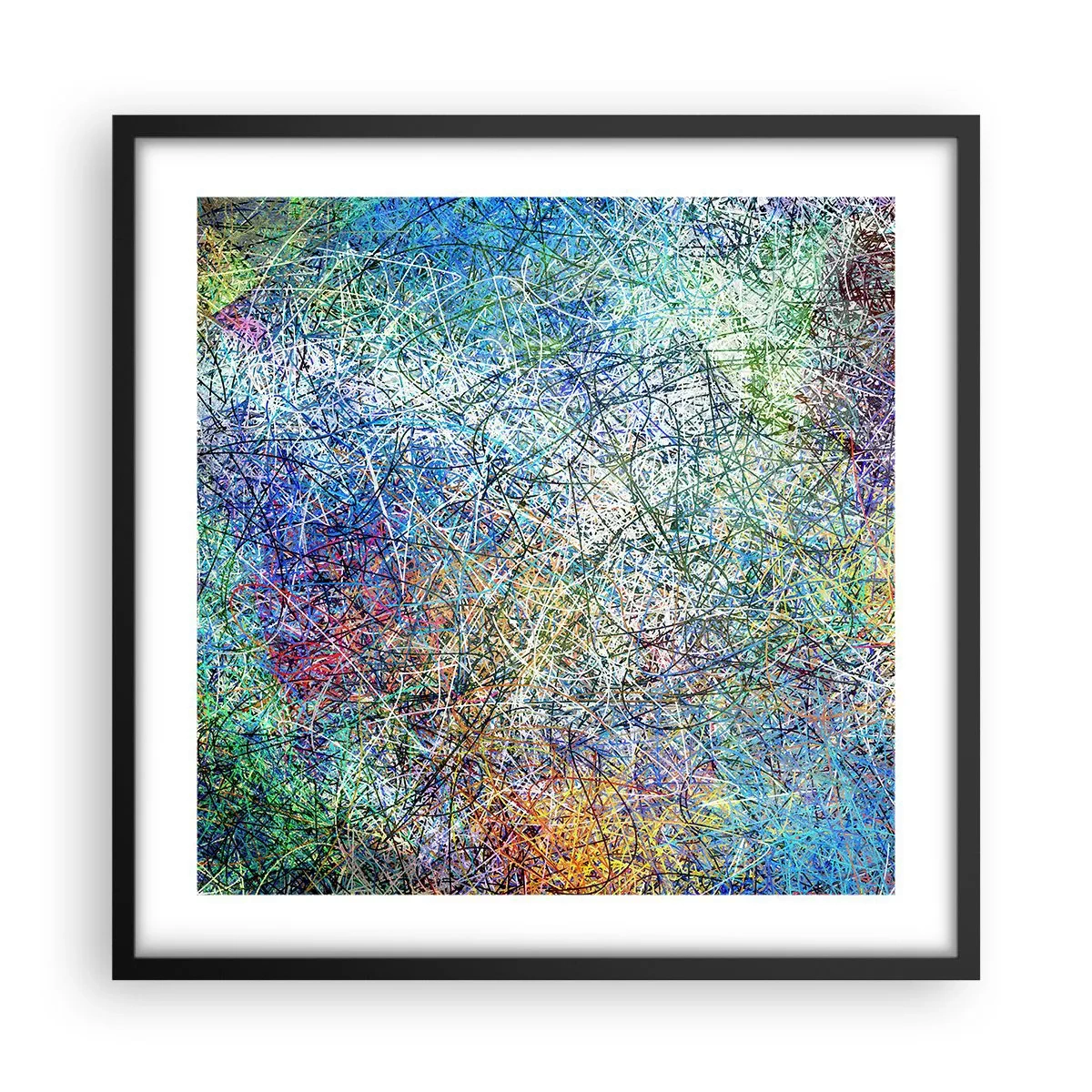 Plagát v čiernom ráme - To nie je tak jednoduché - 50x50 cm