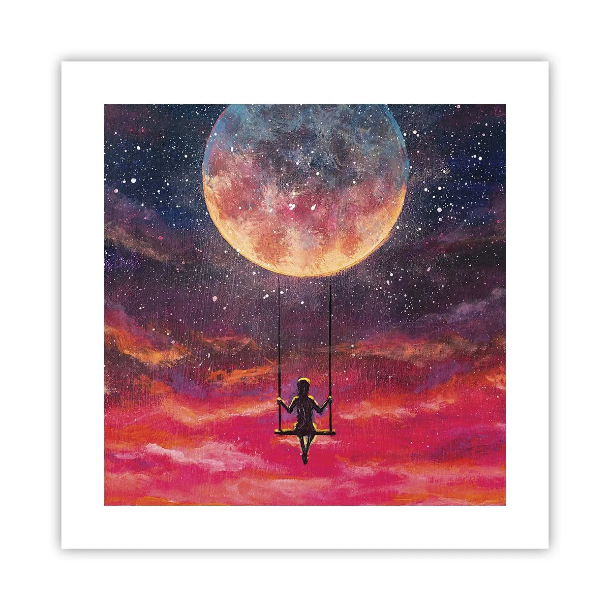 Plagát - Stavať si vzdušné zámky - 40x40 cm