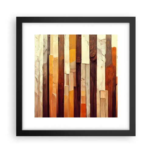 Plagát v čiernom ráme - Hymna lesných stromov - 30x30 cm