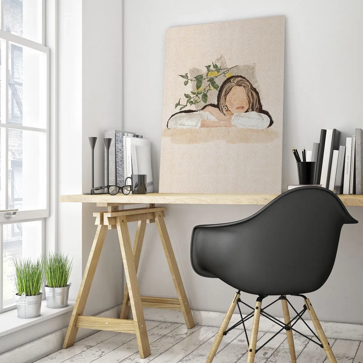 Obraz na skle - Kráska z juhu - 50x70 cm