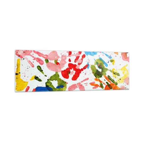 Obraz na skle - Choď v stopách - 160x50 cm