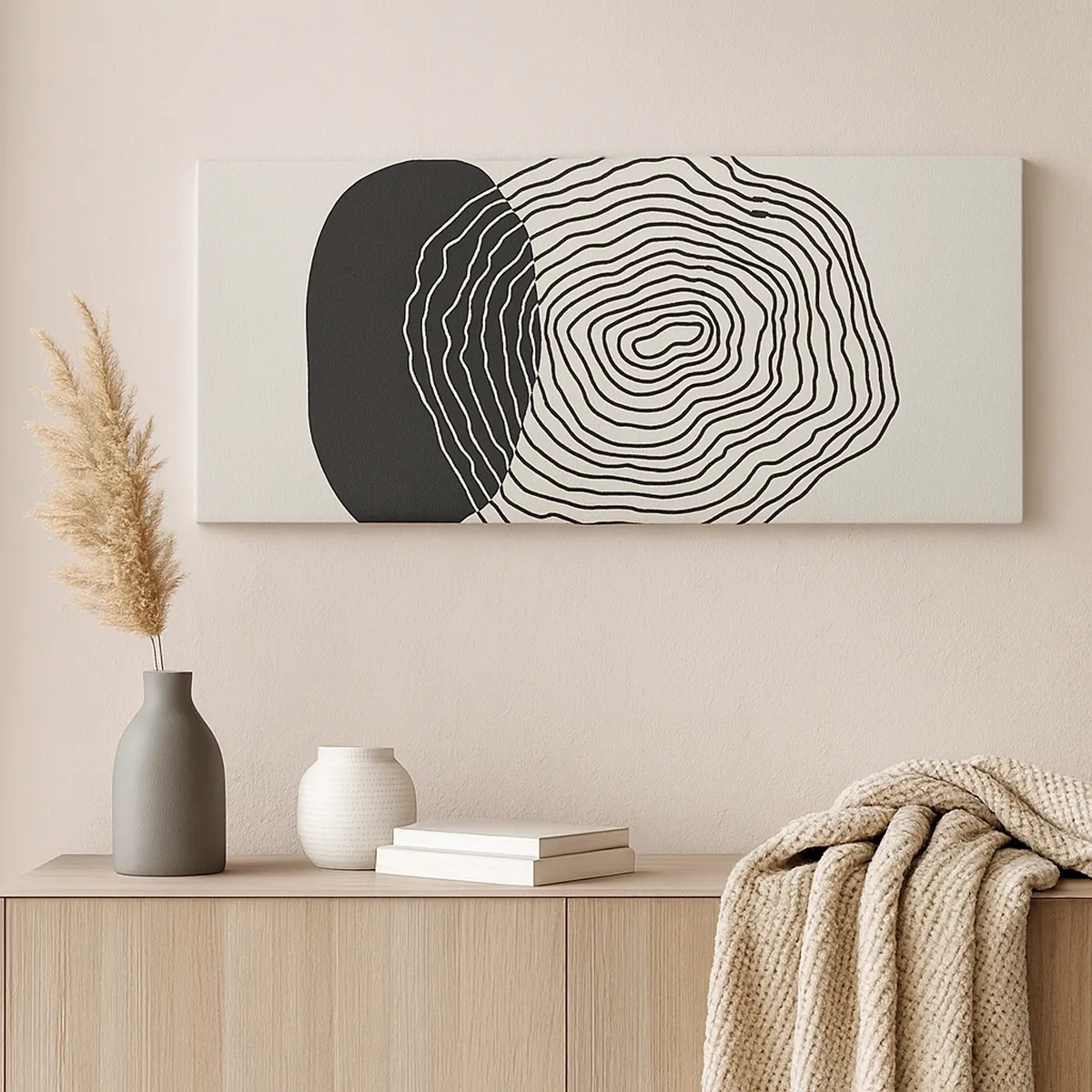 Obraz na plátne - Trvanie a kmitanie - 30x30 cm