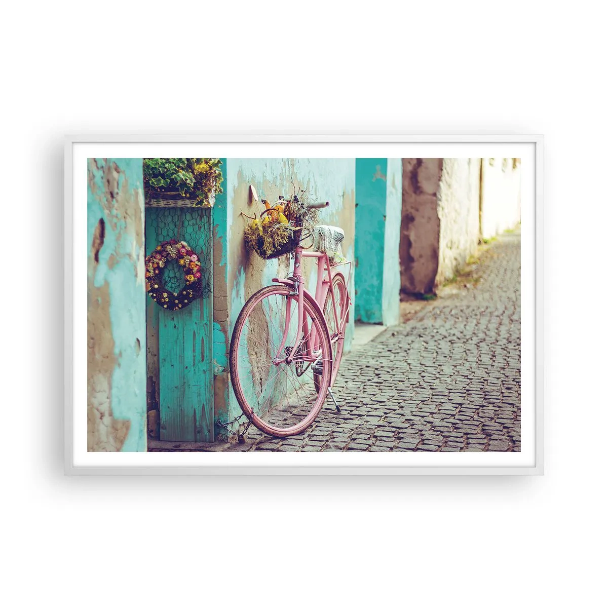 Plagát v bielom ráme - Hneď sa vrátim - 100x70 cm