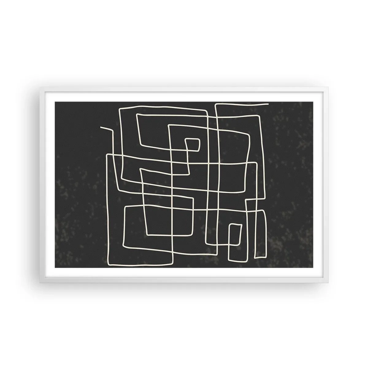 Plagát v bielom ráme - Nie je to tak jednoduché - 91x61 cm