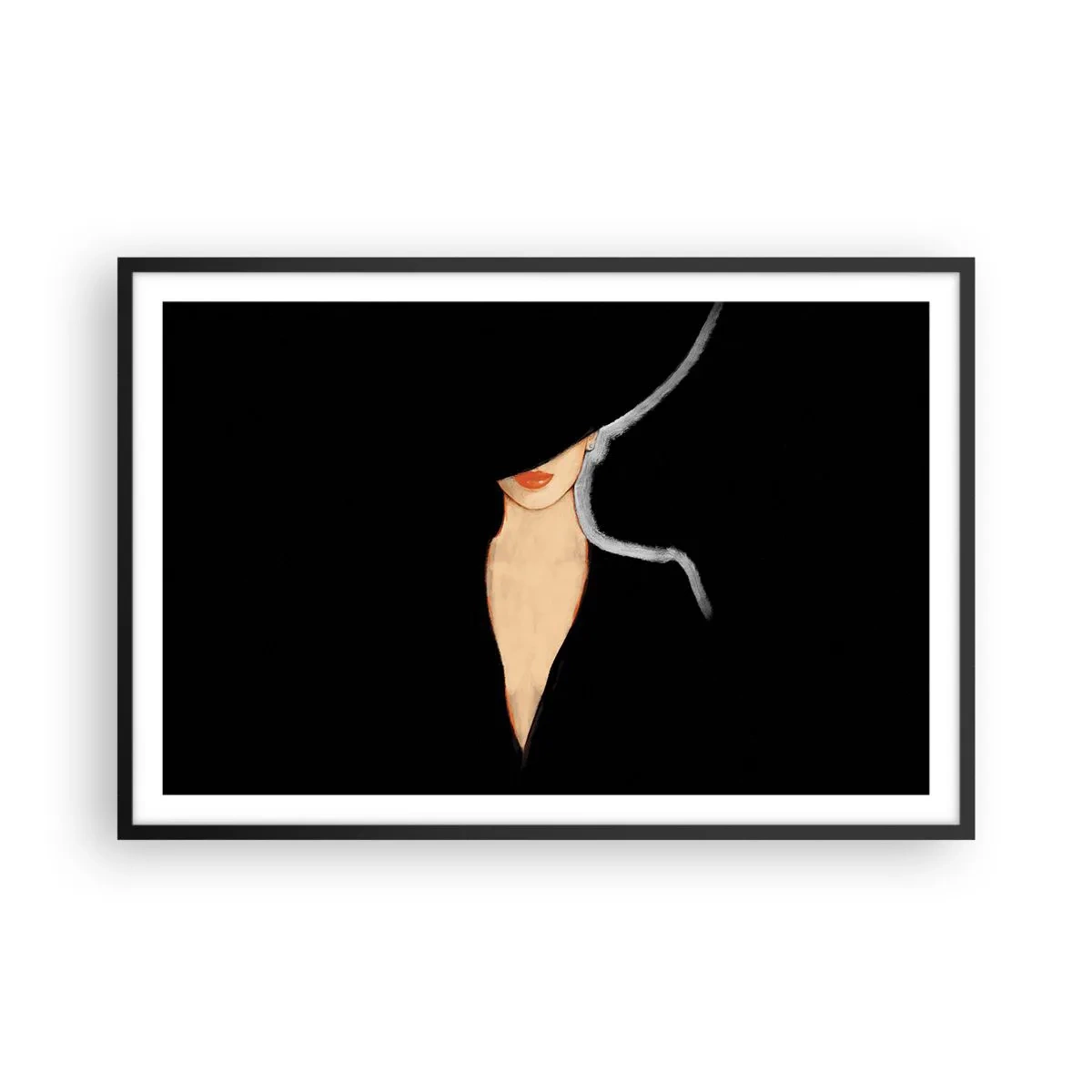 Plagát v čiernom ráme - Elegancia a štýl - 91x61 cm