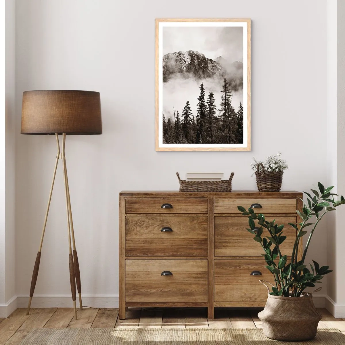 Plagát v ráme zo svetlého duba - Žulový panovník - 61x91 cm
