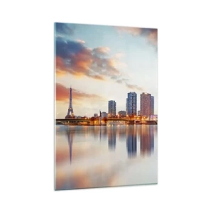Obraz na skle - Monumentálny pokoj Paríža - 80x120 cm