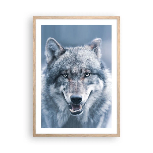 Plagát v ráme zo svetlého duba - Prijmete túto výzvu? - 50x70 cm