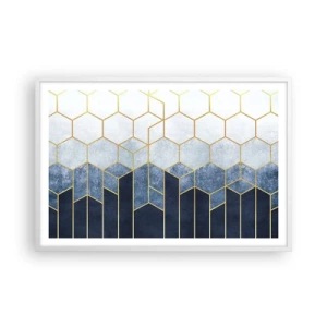 Plagát v bielom ráme - Kompozícia v synkopickom rytme - 91x61 cm