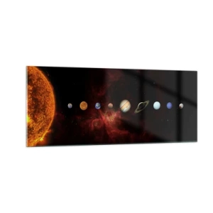 Obraz na skle - Naša štvrť - 100x40 cm