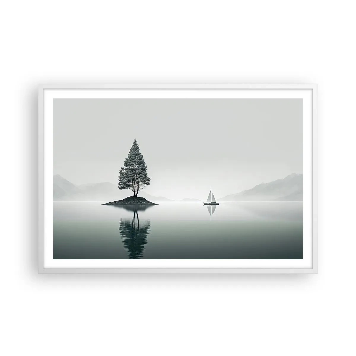 Plagát v bielom ráme - Snívanie - 91x61 cm