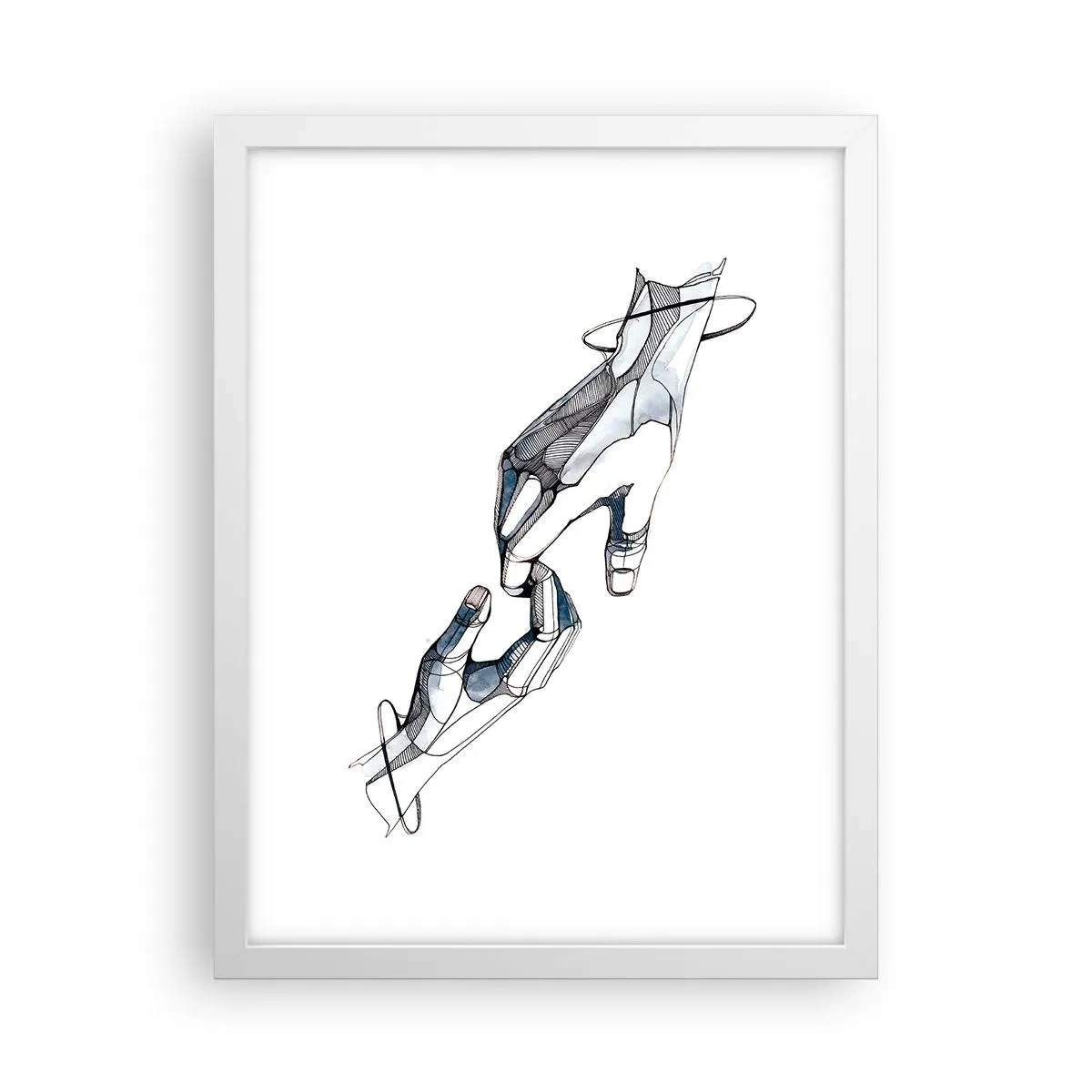 Plagát v bielom ráme - Dobré gesto - 30x40 cm