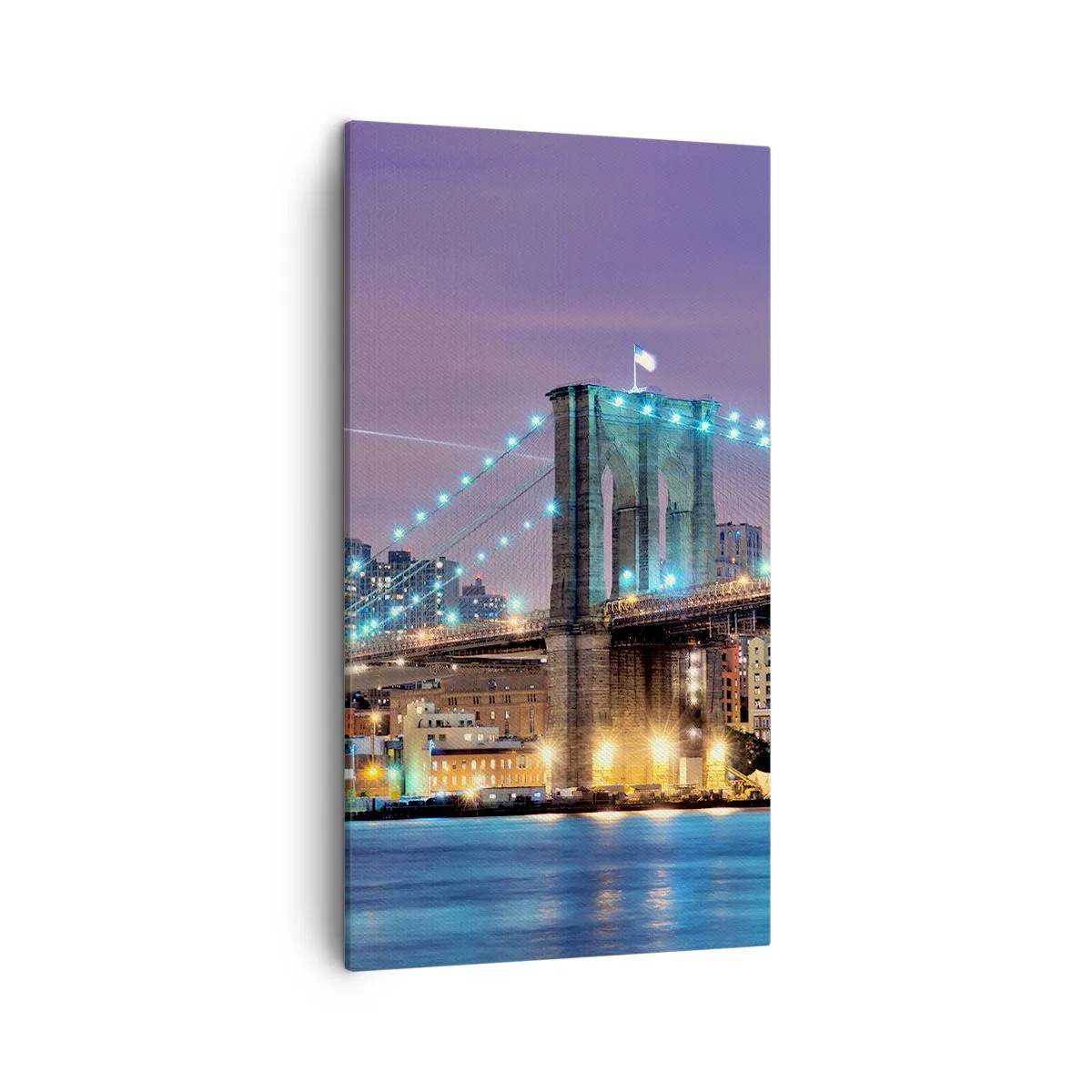 Obraz na plátne - Po veľa rokov Brooklynský most - 45x80 cm