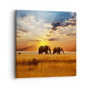 Obraz na plátne - Rodinná prechádzka - 40x40 cm