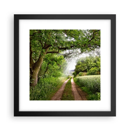 Plagát v čiernom ráme - Et in Arcadia ego - 30x30 cm