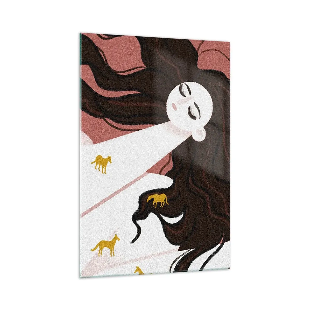 Obraz na skle - Sen o zlatom koni - 70x100 cm