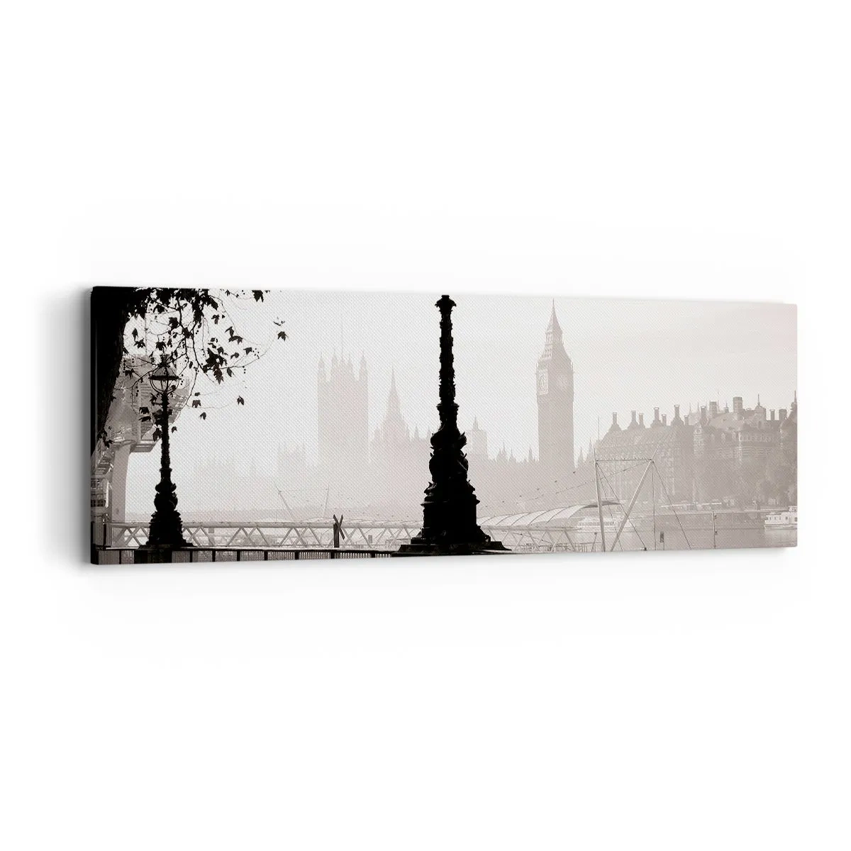 Obraz na plátne - Londýnske ráno - 90x30 cm