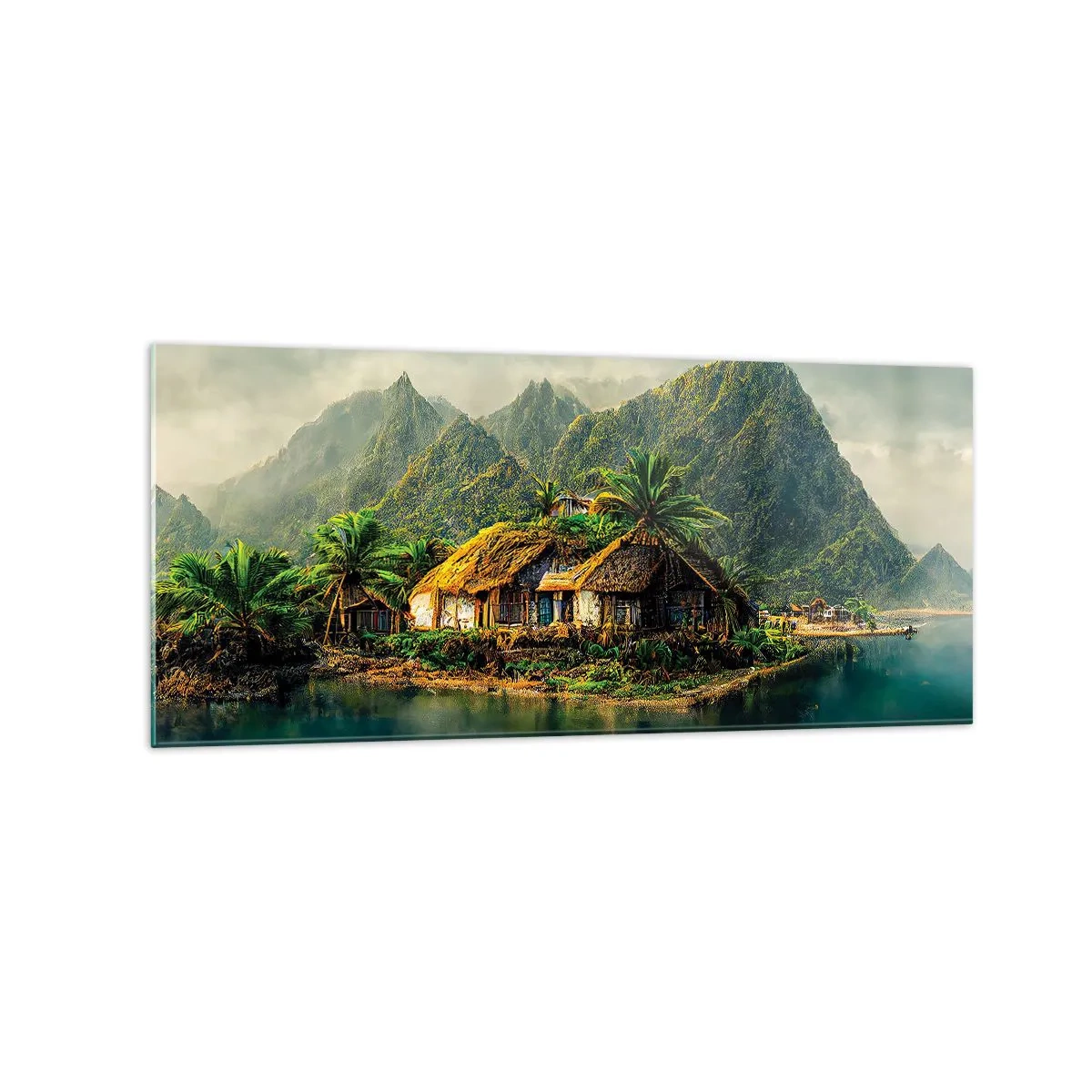 Obraz na skle - Tropický raj - 120x50 cm