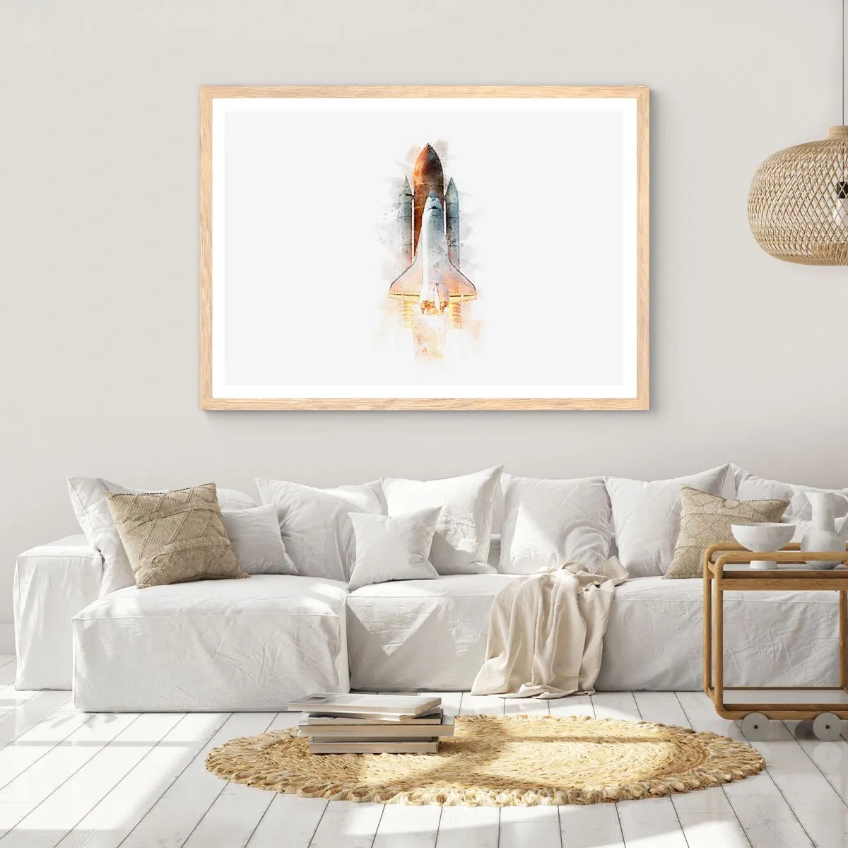 Plagát v ráme zo svetlého duba - Prieskumníci do toho - 91x61 cm