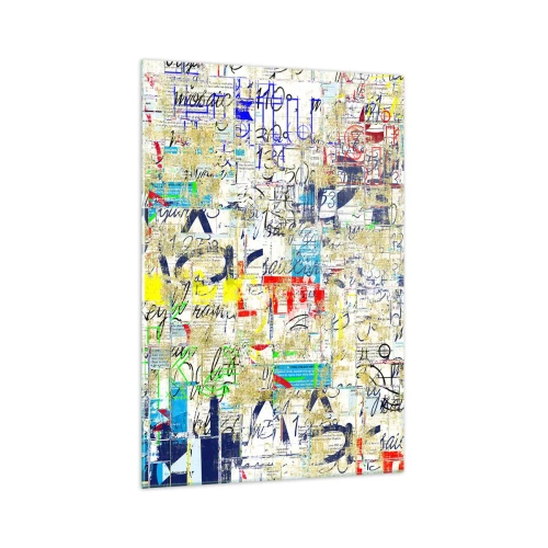 Obraz na skle - Proste poteší oči - 70x100 cm