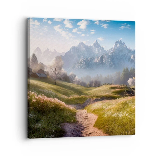 Obraz na plátne - Idylické údolie - 30x30 cm