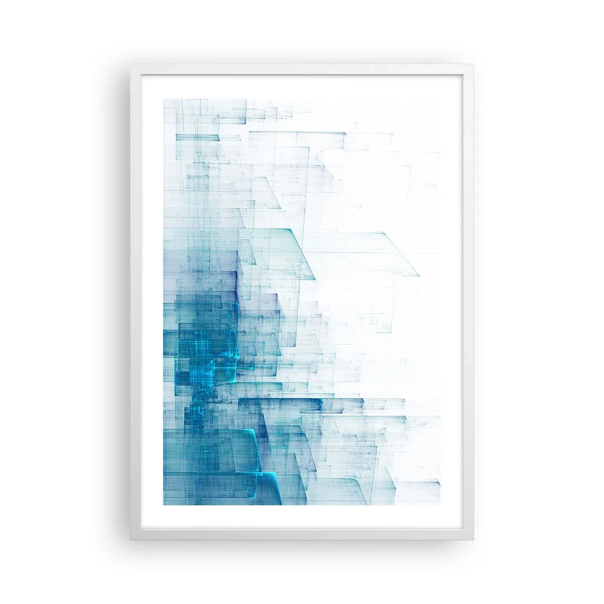Plagát v bielom ráme - Ako sa stal priestor - 50x70 cm