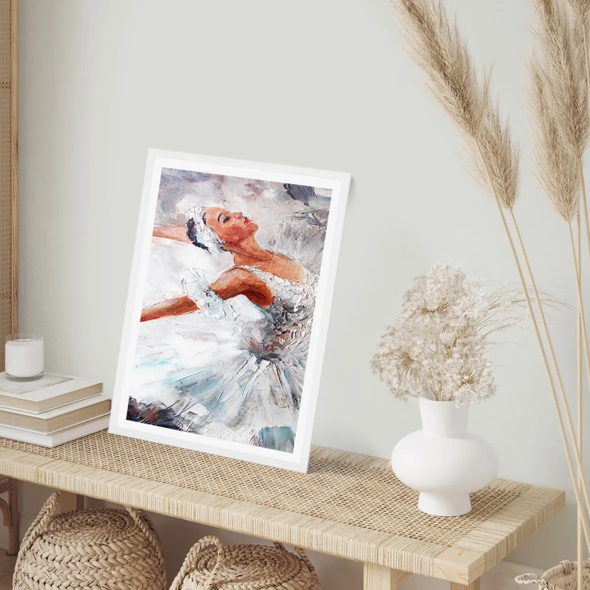 Plagát v bielom ráme - Jemná a ľahká ako tyl - 30x40 cm