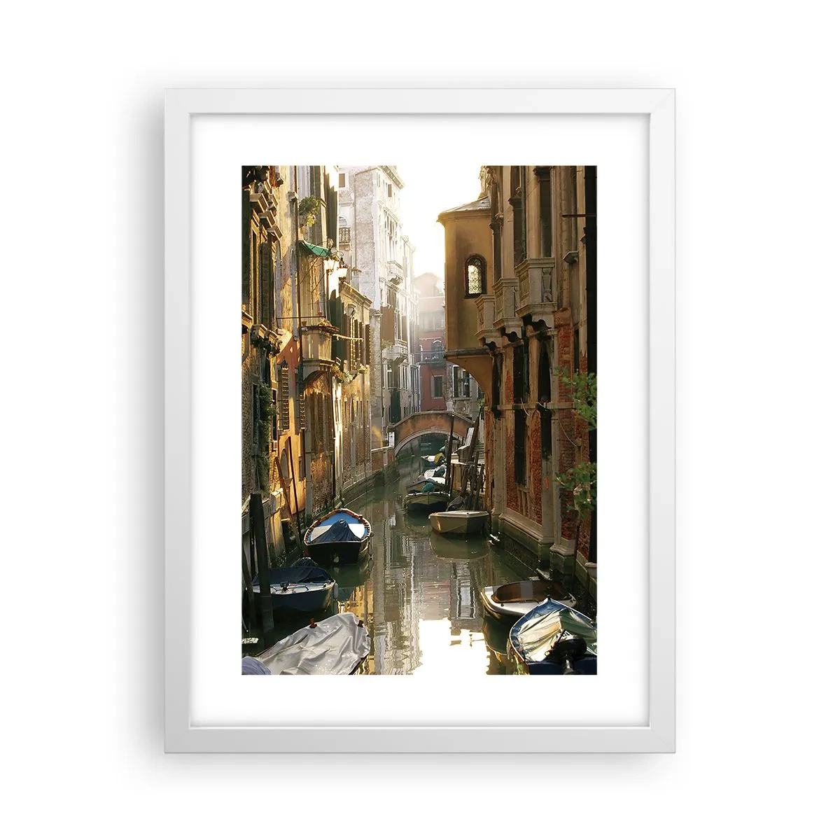 Plagát v bielom ráme - V benátskom zákutí - 30x40 cm