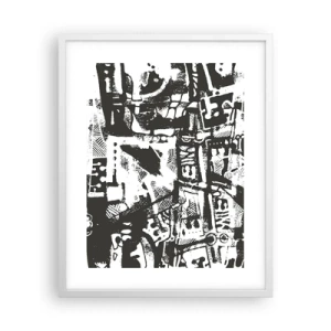 Plagát v bielom ráme - Poriadok alebo chaos? - 40x50 cm