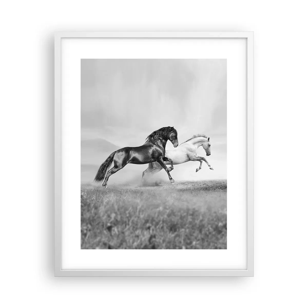 Plagát v bielom ráme - Anjeli a démoni - 40x50 cm