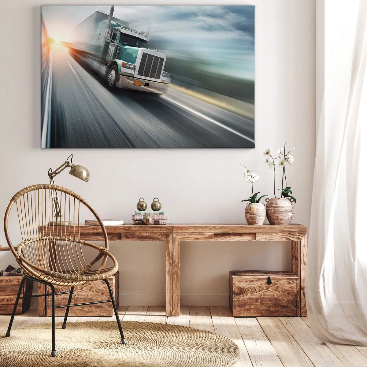 Obraz na plátne - Americký obor v rýchlosti - 100x70 cm