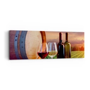 Obraz na plátne - Tu má život chuť - 90x30 cm