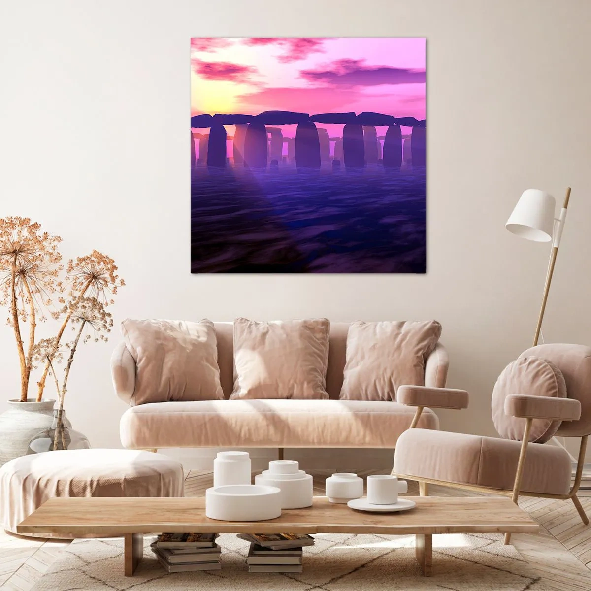 Obraz na plátne - Tajomstvo za svitania v hmle - 50x50 cm