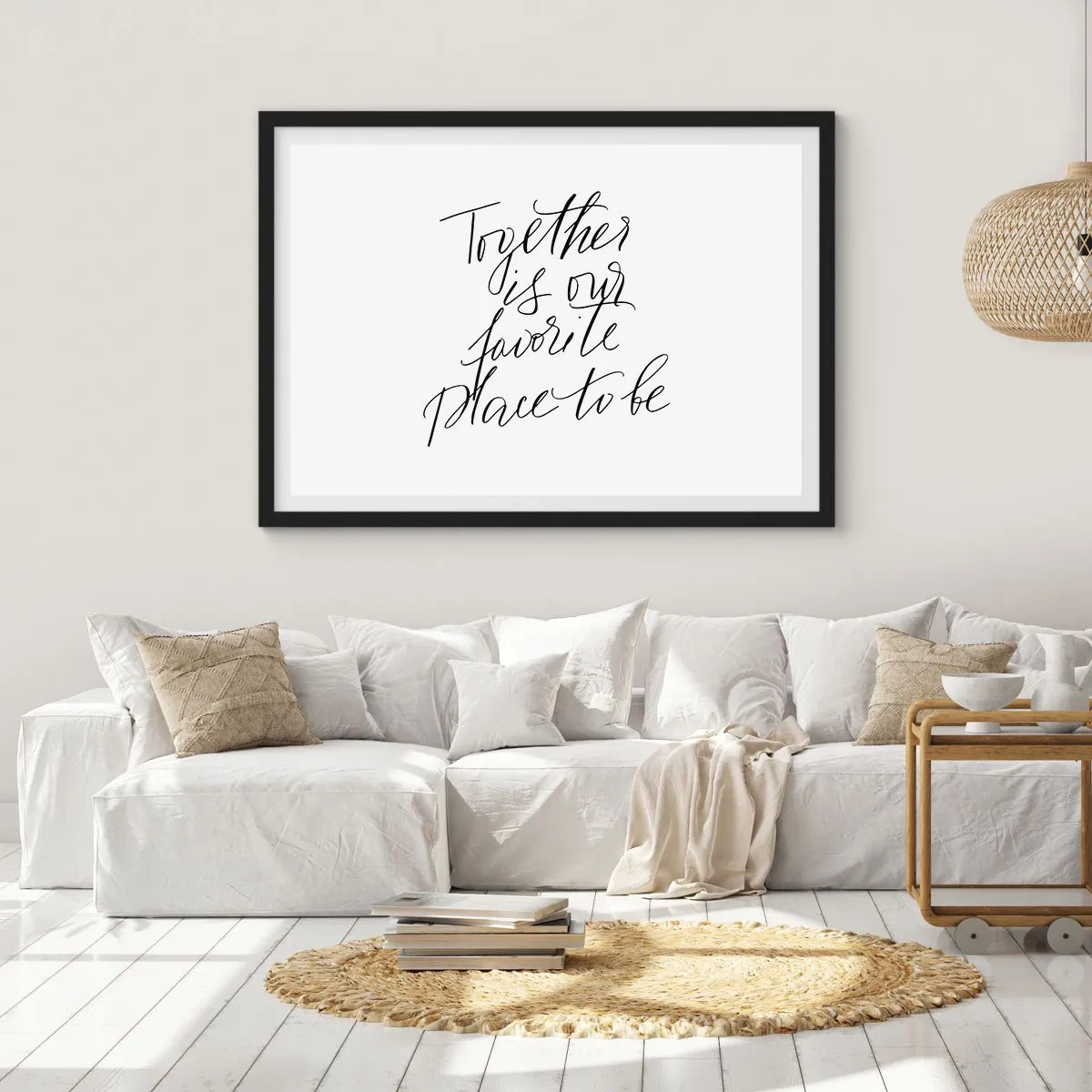Plagát v čiernom ráme - Cítite to tiež? - 70x50 cm