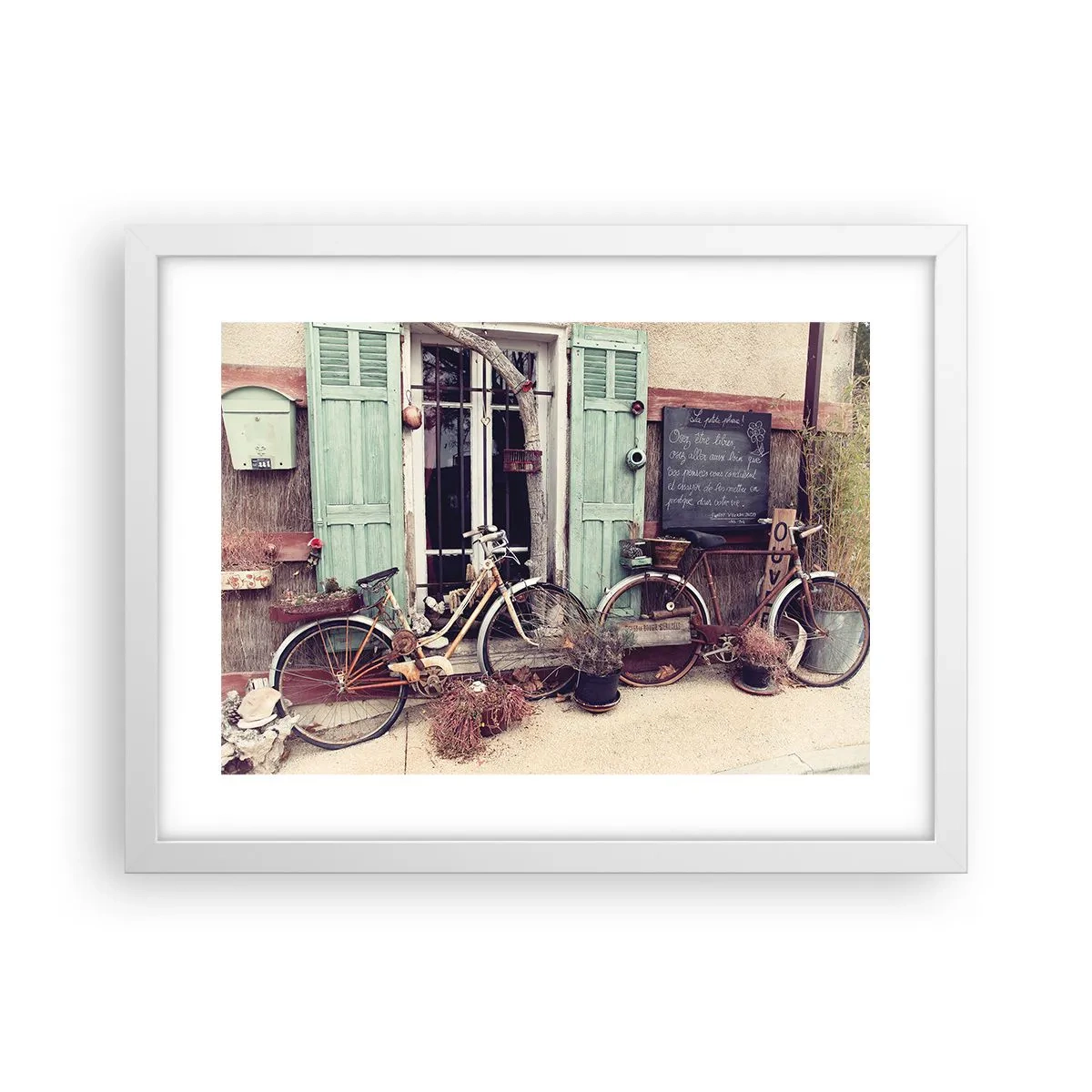 Plagát v bielom ráme - Nech žije provincia - 40x30 cm