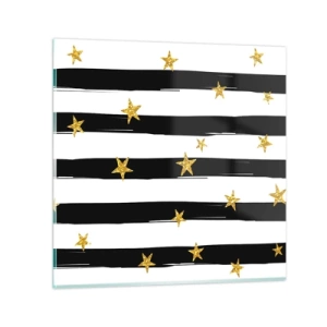 Obraz na skle - Všetci sme sa narodili pod šťastnou hviezdou - 70x70 cm