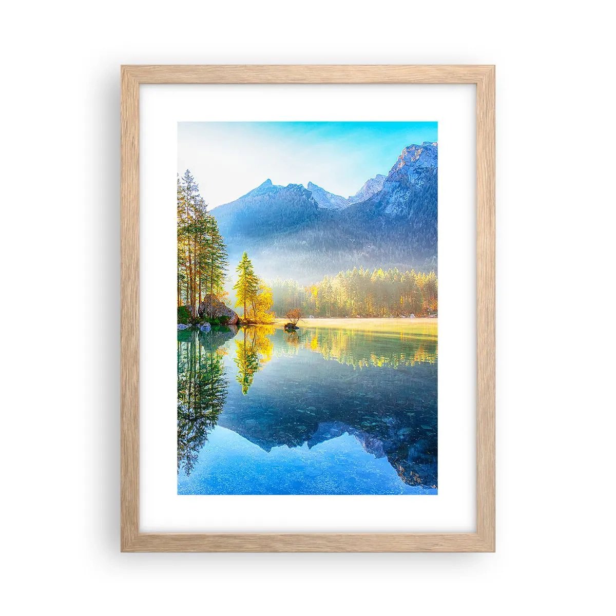 Plagát v ráme zo svetlého duba - Majestát a sladkosť - 30x40 cm