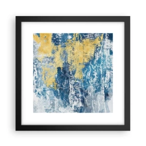 Plagát v čiernom ráme - Abstrakcia s dobrou náladou - 30x30 cm