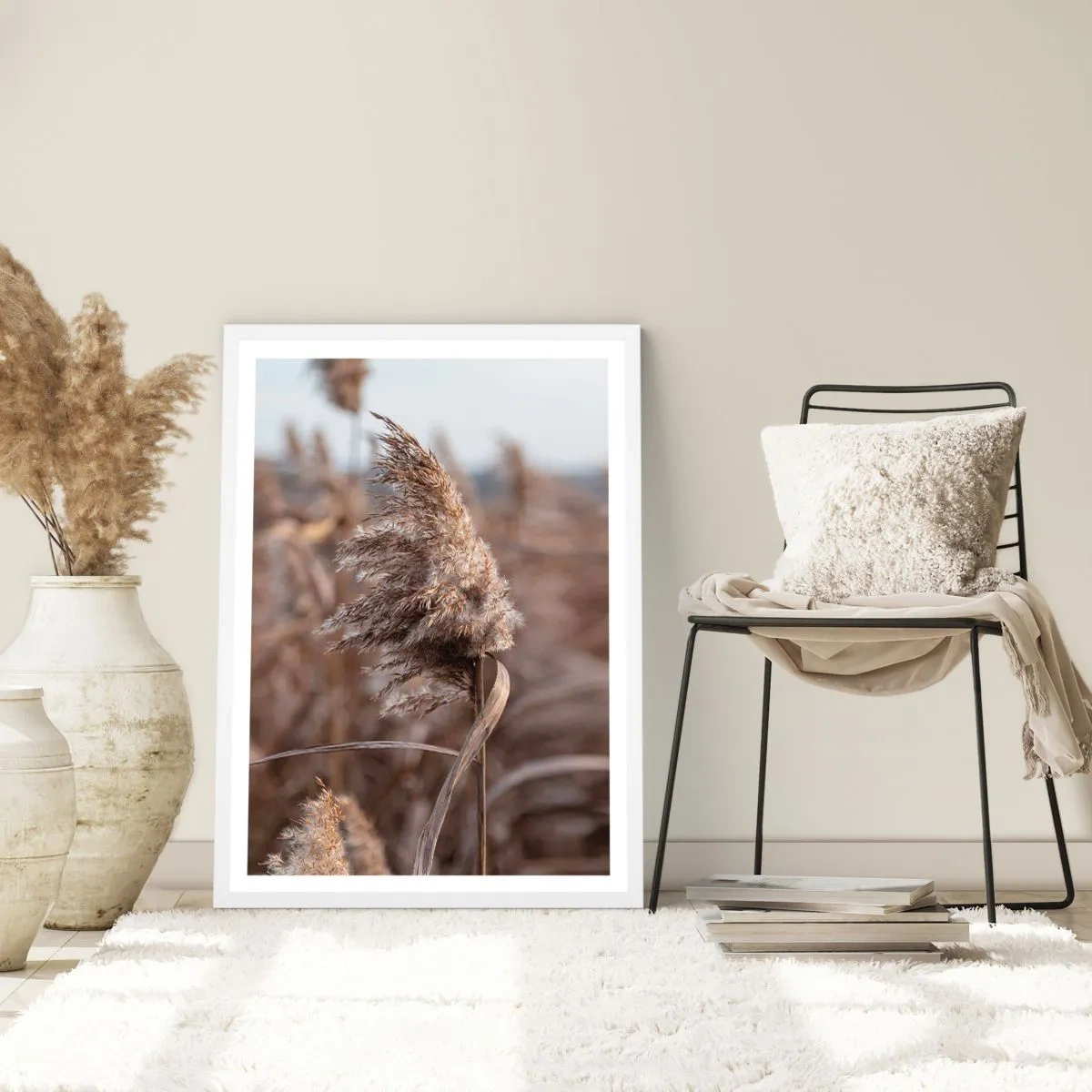 Plagát v bielom ráme - Čas odletieť s vetrom - 70x100 cm