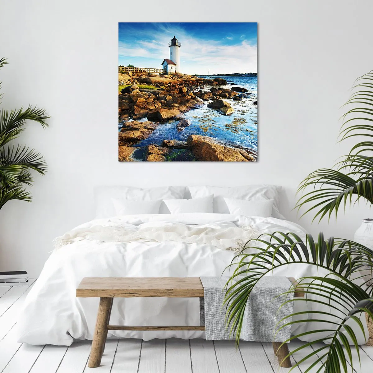 Obraz na plátne - Vráťte sa šťastne, čakám - 70x70 cm