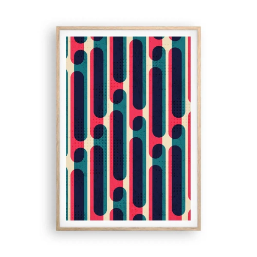Plagát v ráme zo svetlého duba - Dovnútra a dopredu - 70x100 cm