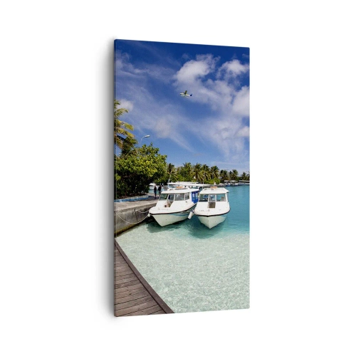 Obraz na plátne - A predsa raj existuje - 55x100 cm