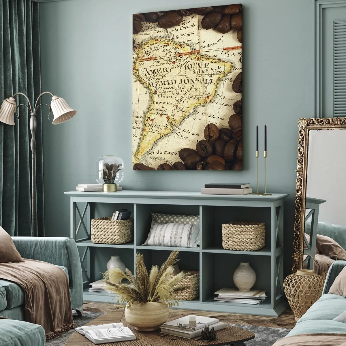 Obraz na plátne - Odkiaľ je najlepšia káva? - 80x120 cm